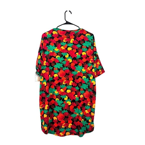 LuLaRoe Irma Women's Super Floral Shirt Dress - Picture 2 of 6